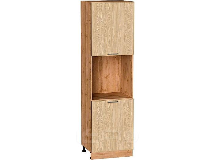 Шкаф пенал с 2-мя дверцами под технику Эйр Real Oak/Дуб Вотан 2132*600*576