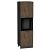 Шкаф пенал с 2-мя дверцами под технику Флэт Brown Casella Oak 2S/Graphite 2132*600*574