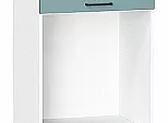 Шкаф пенал с 2-мя дверцами под технику Флэт Grey-green In 2S/Белый 2336*600*574