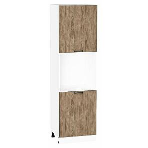 Шкаф пенал с 2-мя дверцами под технику Флэт Natural Casella Oak 2S/Белый 2132*600*574