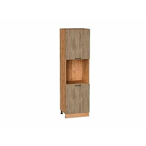 Шкаф пенал с 2-мя дверцами под технику Флэт Natural Casella Oak 2S/Дуб Вотан 2132*600*574