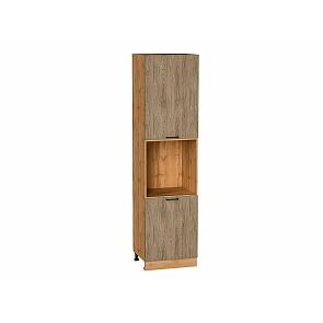 Шкаф пенал с 2-мя дверцами под технику Флэт Natural Casella Oak 2S/Дуб Вотан 2336*600*574
