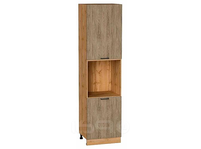 Шкаф пенал с 2-мя дверцами под технику Флэт Natural Casella Oak 2S/Дуб Вотан 2336*600*574