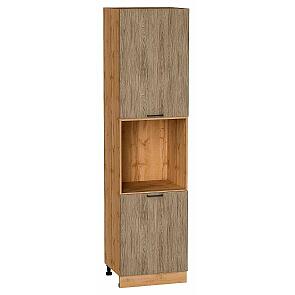 Шкаф пенал с 2-мя дверцами под технику Флэт Natural Casella Oak 2S/Дуб Вотан 2336*600*574