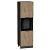 Шкаф пенал с 2-мя дверцами под технику Флэт Natural Casella Oak 2S/Graphite 2132*600*574