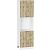 Шкаф пенал с 2-мя дверцами под технику Флэт Wotan Oak 2S/Белый 2132*600*574