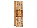 Шкаф пенал с 2-мя дверцами под технику Флэт Wotan Oak 2S/Дуб Вотан 2132*600*574