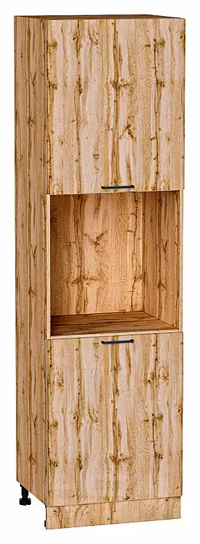 Шкаф пенал с 2-мя дверцами под технику Флэт Wotan Oak 2S/Дуб Вотан 2132*600*574