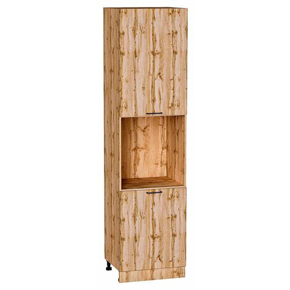Шкаф пенал с 2-мя дверцами под технику Флэт Wotan Oak 2S/Дуб Вотан 2336*600*574