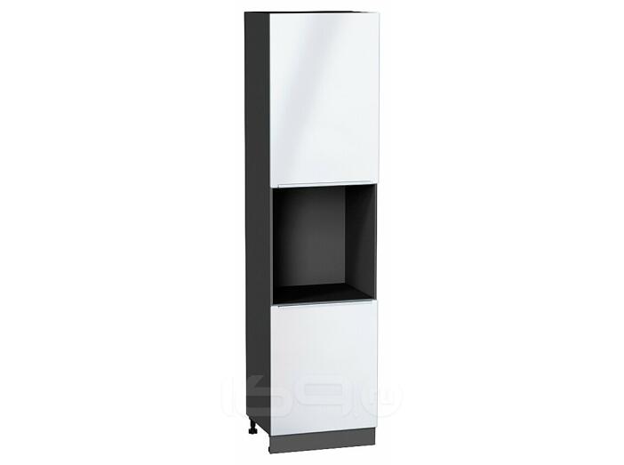 Шкаф пенал с 2-мя дверцами под технику Фьюжн Angel Graphite 2336*600*576