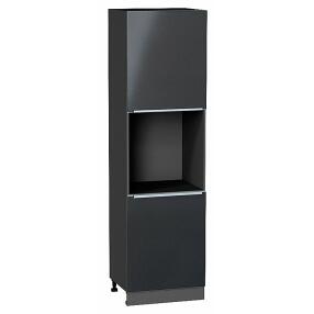 Шкаф пенал с 2-мя дверцами под технику Фьюжн Anthracite Graphite 2132*600*576