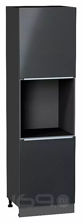 Шкаф пенал с 2-мя дверцами под технику Фьюжн Anthracite Graphite 2132*600*576