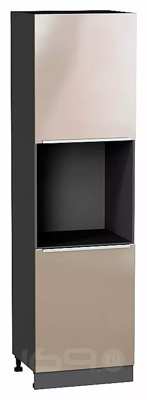 Шкаф пенал с 2-мя дверцами под технику Фьюжн Gallant Graphite 2132*600*576