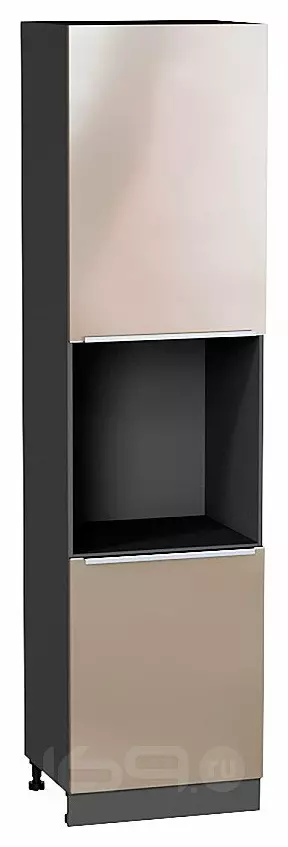 Шкаф пенал с 2-мя дверцами под технику Фьюжн Gallant Graphite 2336*600*576
