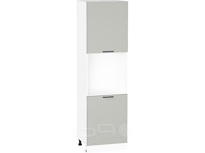 Шкаф пенал с 2-мя дверцами под технику Лайт Special Grey/Белый 2132*600*574