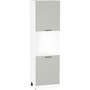 Шкаф пенал с 2-мя дверцами под технику Лайт Special Grey/Белый 2132*600*574