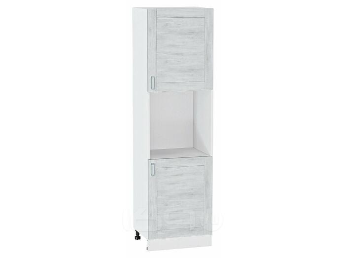 Шкаф пенал с 2-мя дверцами под технику Лофт Nordic Oak/Белый 2132*600*576