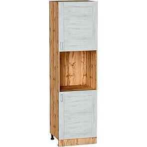 Шкаф пенал с 2-мя дверцами под технику Лофт Nordic Oak/Дуб Вотан 2132*600*576