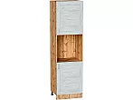 Шкаф пенал с 2-мя дверцами под технику Лофт Nordic Oak/Дуб Вотан 2132*600*576