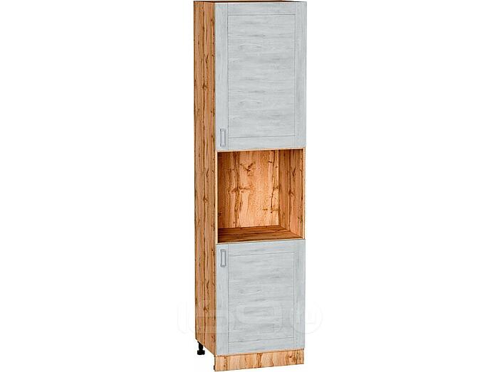 Шкаф пенал с 2-мя дверцами под технику Лофт Nordic Oak/Дуб Вотан 2336*600*576