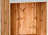 Шкаф пенал с 2-мя дверцами под технику Лофт Nordic Oak/Дуб Вотан 2336*600*576