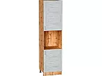 Шкаф пенал с 2-мя дверцами под технику Лофт Nordic Oak/Дуб Вотан 2336*600*576