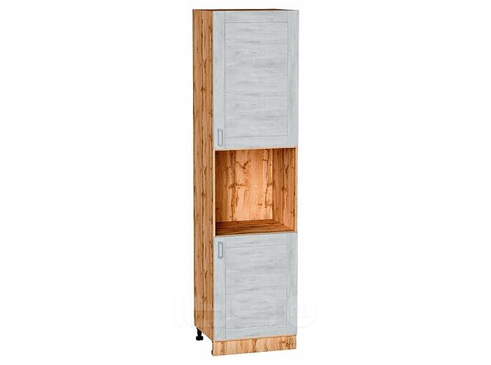 Шкаф пенал с 2-мя дверцами под технику Лофт Nordic Oak/Дуб Вотан 2336*600*576