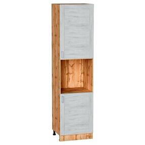 Шкаф пенал с 2-мя дверцами под технику Лофт Nordic Oak/Дуб Вотан 2336*600*576