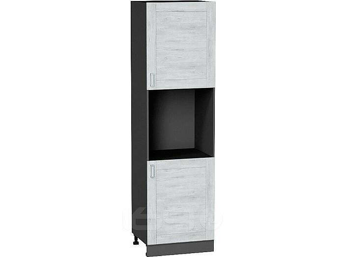 Шкаф пенал с 2-мя дверцами под технику Лофт Nordic Oak/Graphite 2132*600*576