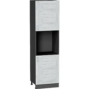 Шкаф пенал с 2-мя дверцами под технику Лофт Nordic Oak/Graphite 2132*600*576