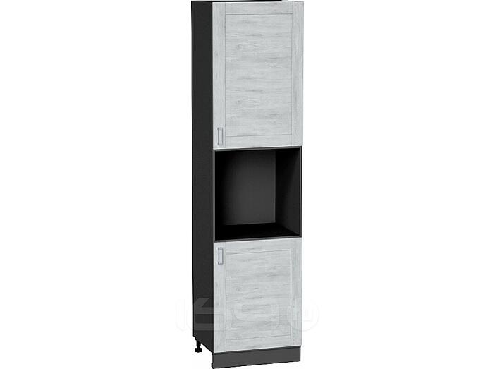 Шкаф пенал с 2-мя дверцами под технику Лофт Nordic Oak/Graphite 2336*600*576