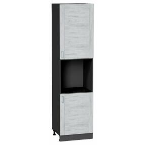 Шкаф пенал с 2-мя дверцами под технику Лофт Nordic Oak/Graphite 2336*600*576