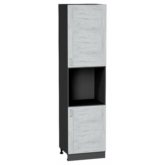 Шкаф пенал с 2-мя дверцами под технику Лофт Nordic Oak/Graphite 2336*600*576