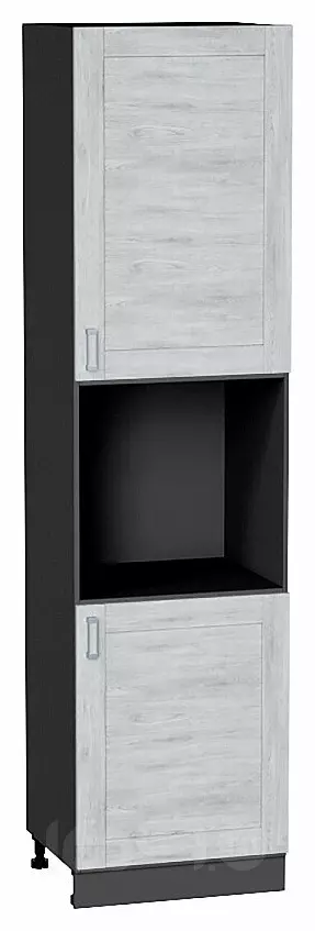 Шкаф пенал с 2-мя дверцами под технику Лофт Nordic Oak/Graphite 2336*600*576
