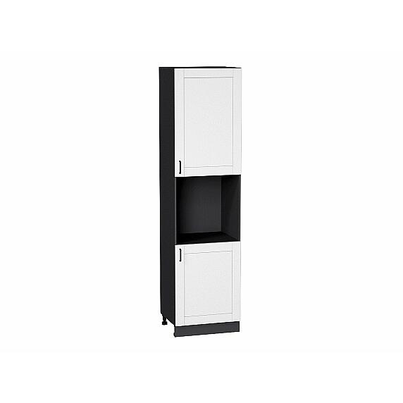 Шкаф пенал с 2-мя дверцами под технику Лофт Super White Graphite 2336*600*576
