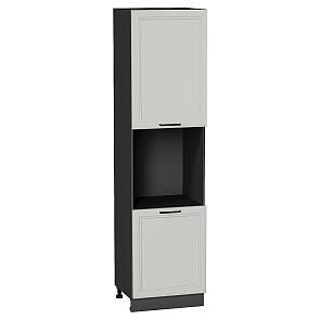 Шкаф пенал с 2-мя дверцами под технику Нео Grey Silk/Graphite 2336*600*576