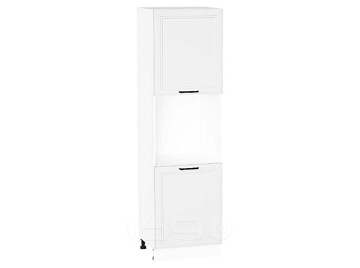 Шкаф пенал с 2-мя дверцами под технику Нео White Silk/Белый 2132*600*576