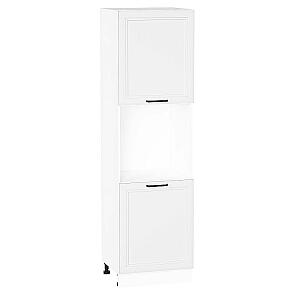 Шкаф пенал с 2-мя дверцами под технику Нео White Silk/Белый 2132*600*576