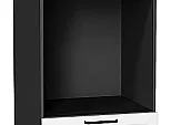 Шкаф пенал с 2-мя дверцами под технику Нео White Silk/Graphite 2132*600*576