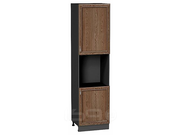 Шкаф пенал с 2-мя дверцами под технику Шале Brown Dreamline Graphite 2336*600*576