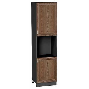 Шкаф пенал с 2-мя дверцами под технику Шале Brown Dreamline Graphite 2336*600*576