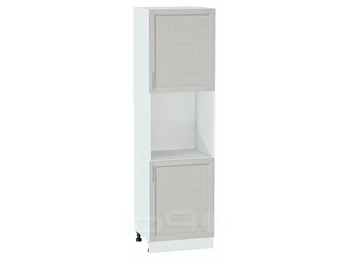 Шкаф пенал с 2-мя дверцами под технику Сканди Cappuccino Softwood Белый 2132*600*576