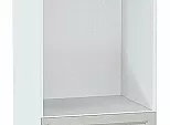 Шкаф пенал с 2-мя дверцами под технику Сканди Cappuccino Softwood Белый 2132*600*576