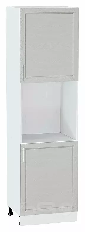 Шкаф пенал с 2-мя дверцами под технику Сканди Cappuccino Softwood Белый 2132*600*576