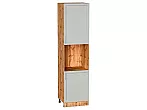 Шкаф пенал с 2-мя дверцами под технику Сканди Cappuccino Softwood Дуб Вотан 2336*600*576