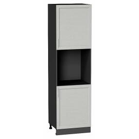 Шкаф пенал с 2-мя дверцами под технику Сканди Cappuccino Softwood Graphite 2132*600*576