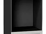 Шкаф пенал с 2-мя дверцами под технику Сканди Cappuccino Softwood Graphite 2132*600*576