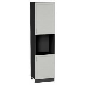 Шкаф пенал с 2-мя дверцами под технику Сканди Cappuccino Softwood Graphite 2336*600*576