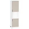 Шкаф пенал с 2-мя дверцами под технику Сканди Cream Silkwood/Белый 2336*600*576