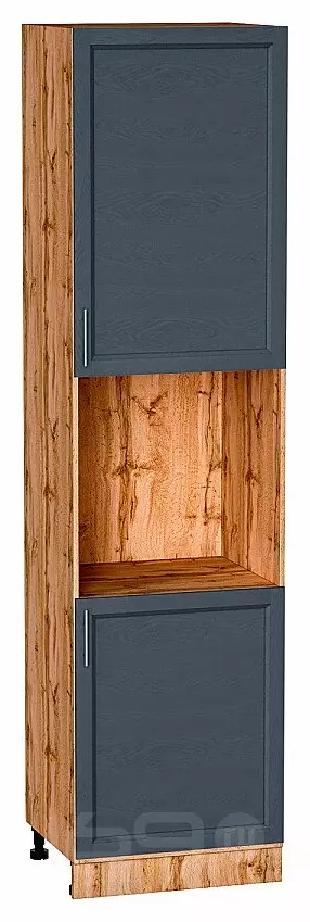 Шкаф пенал с 2-мя дверцами под технику Сканди Graphite Softwood Дуб Вотан 2336*600*576